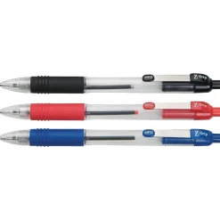 Zebra Z-Grip Retractable Ballpoint Pen, Medium Point, 1.0mm, Assorted Ink, 24 Pack (12224) Clearance