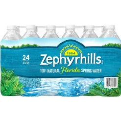 Bottled Water<Zephyrhills 100% Natural Spring Water, 16.9 oz. Plastic Bottles, 24/Carton (11475233)