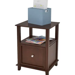 Sale Lateral File Cabinet, Letter/Legal Size, 24"H x 18.75"W x 21"D, Espresso (ZL4357-3FSU) File Cabinets
